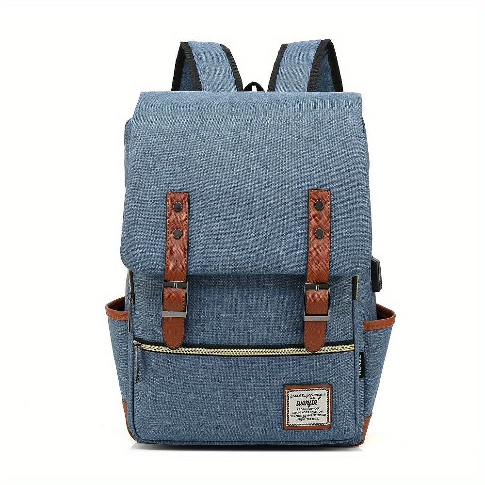 Unisex waterdichte rugzak gevuld met items, toont de grote capaciteit en functionaliteit.