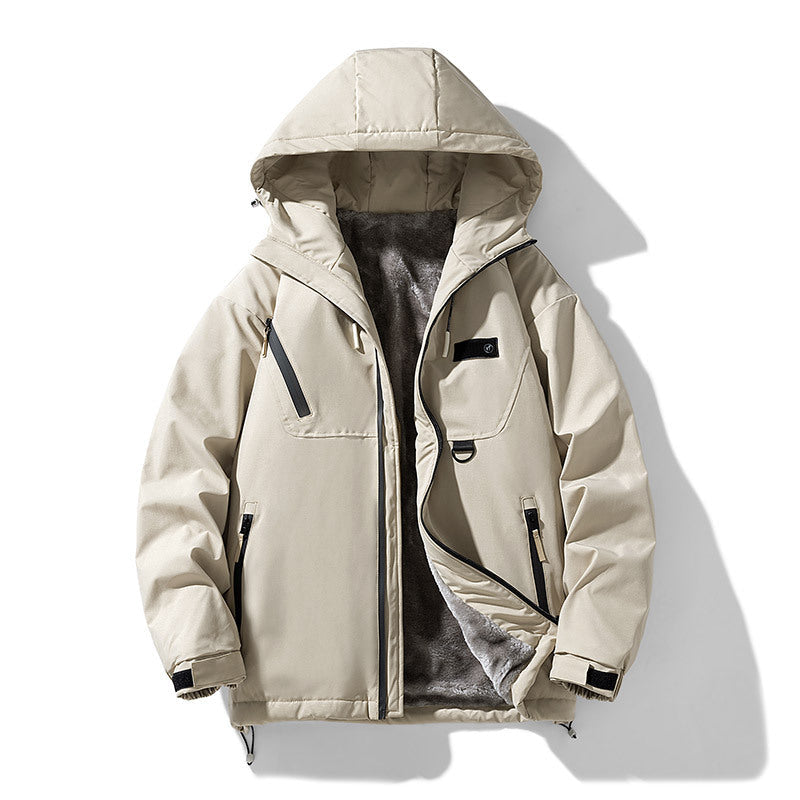 Comfortabele heren thermojas met capuchon, perfect als lichtgewicht tussenjas voor dagelijks gebruik.