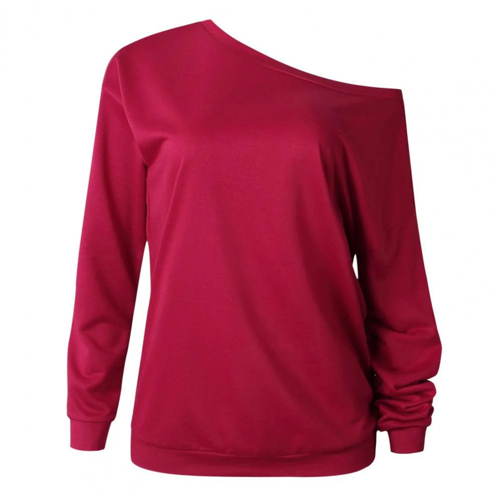 "Chique off-shoulder damestrui, één blote schouder, elegant en vrouwelijk design, ideaal voor elke gelegenheid."