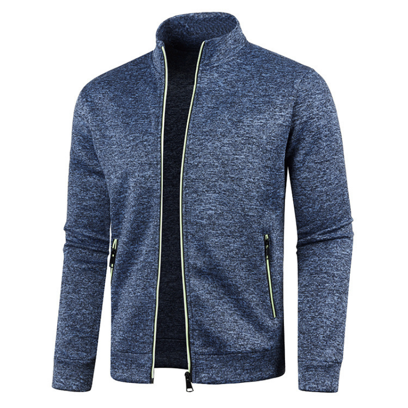 Casual winddicht herenvest met staande kraag, geschikt voor lente, herfst en milde winterdagen. Slimme zakken.