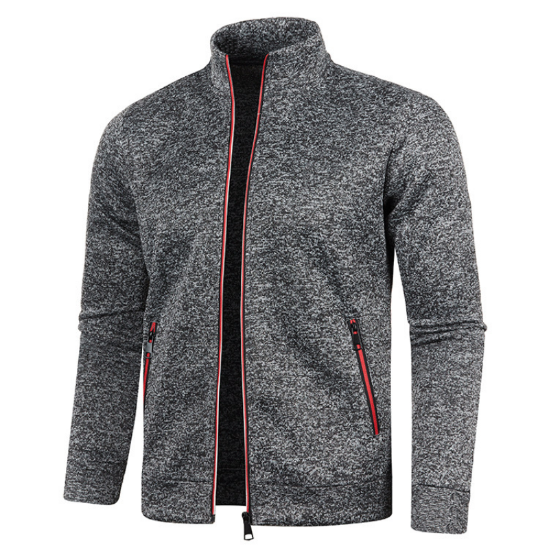 Stijlvol heren winddicht vest met staande kraag en functionele zakken, perfect voor een modieuze look.