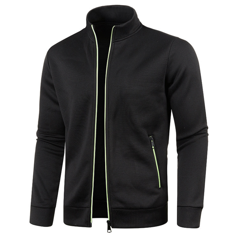 Winddicht herenvest met staande kraag, ideaal voor casual lente- en herfstdagen. Comfortabel en stijlvol.