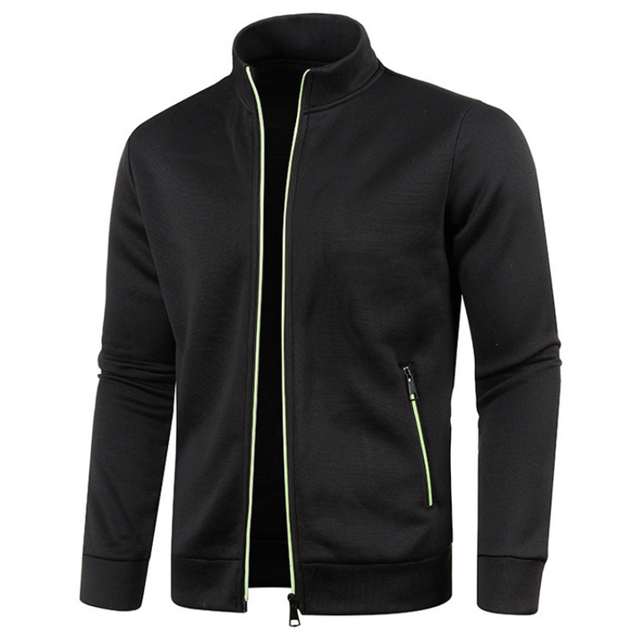 Winddicht herenvest met staande kraag, ideaal voor casual lente- en herfstdagen. Comfortabel en stijlvol.