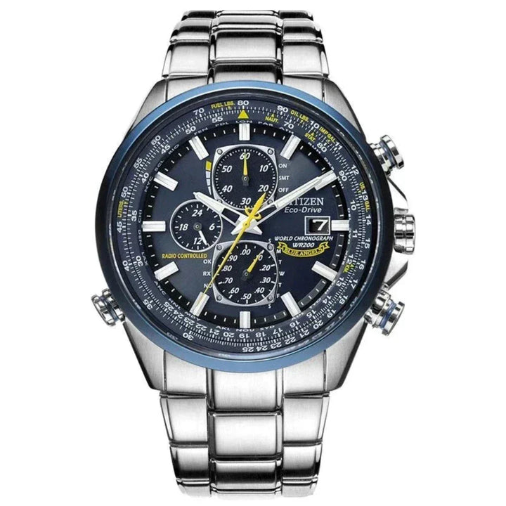 Elegant SANDSBERGORIGINALS heren chronograaf horloge met leer en edelstaal, perfect bij een zakelijke outfit.