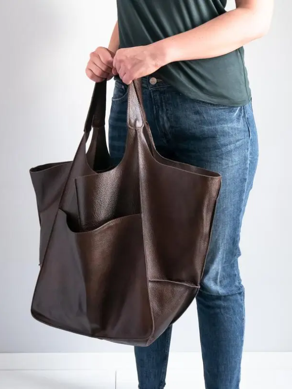 Retro dames handtas Maxine, stijlvol PU-leer, perfect voor strand en zomerse looks.