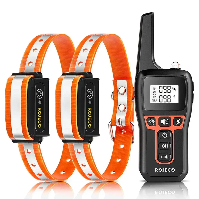 Efficiënte honden trainingshalsband met 1000m bereik en multi-modi, perfect voor huisdier gehoorzaamheidstraining.