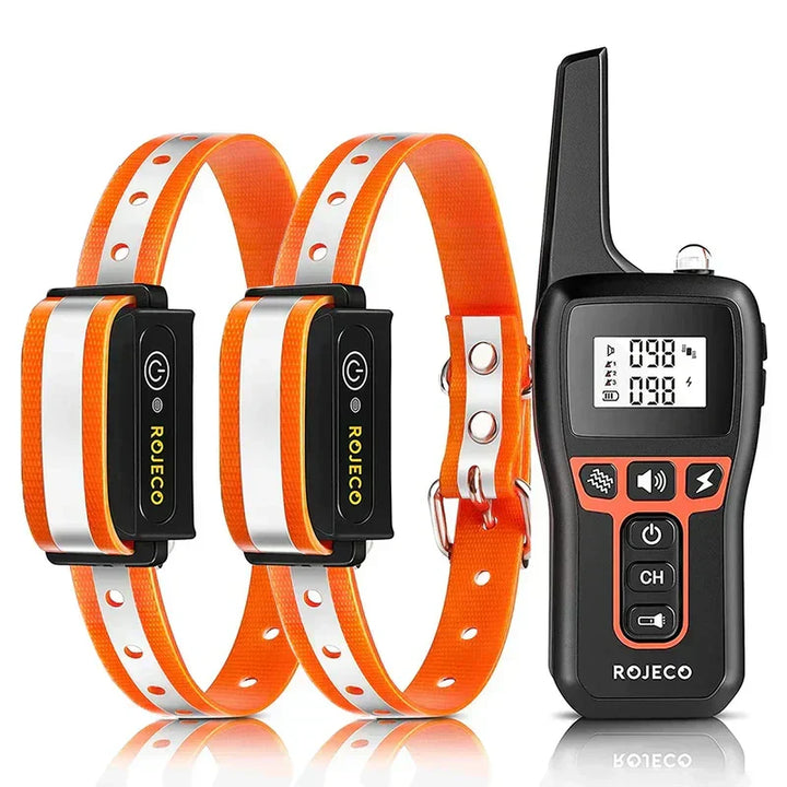 Efficiënte honden trainingshalsband met 1000m bereik en multi-modi, perfect voor huisdier gehoorzaamheidstraining.