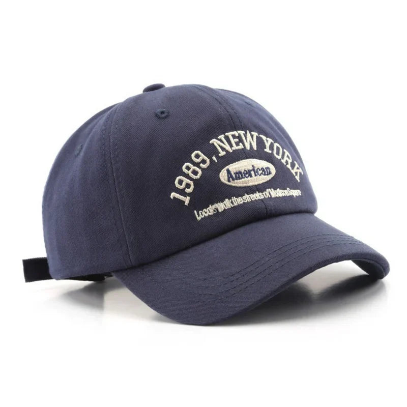 Trendy heren katoenen baseballpet in groen met New York opschrift, een must-have accessoire voor een urban uitstraling.