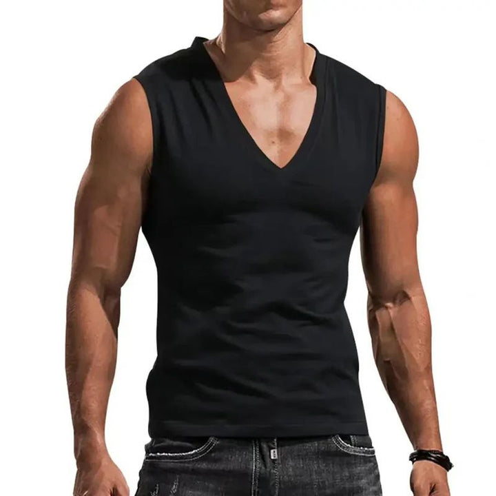 Mouwloos heren zomershirt, ademend en comfortabel. Ideaal voor warme dagen en casual gebruik.
