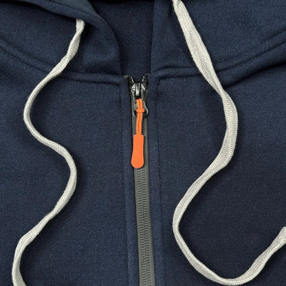 Comfortabele heren hoodie van katoen/polyester, zacht en ademend met ritssluiting en ruime zak voor activiteiten.