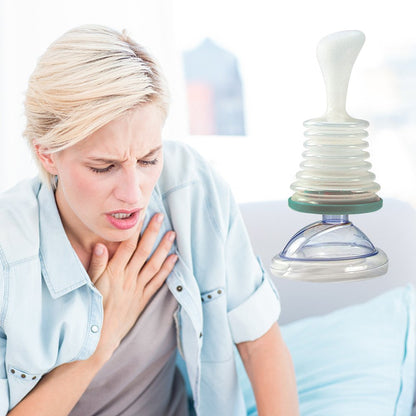 "Compact LifeSaver anti-verslikken apparaat, direct gebruiksklaar, handig voor noodsituaties en eenvoudig mee te nemen."