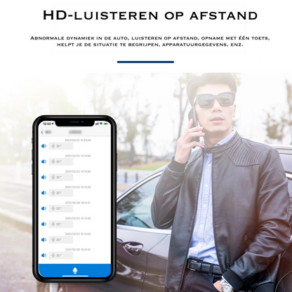 "Compacte magnetische GPS-tracker voor voertuigen, zwart veldachtig ontwerp, ideale realtime beveiligingstracer."