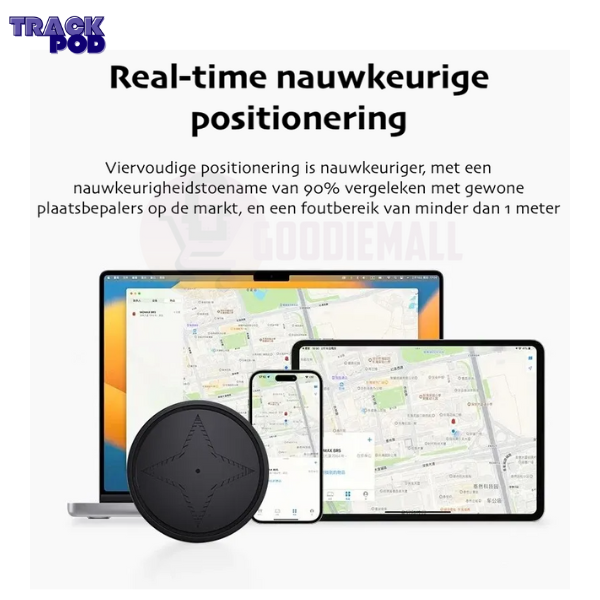 "Compacte magnetische GPS-tracker voor voertuigen, zwart veldachtig ontwerp, ideale realtime beveiligingstracer."