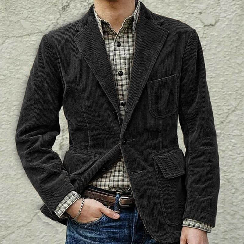 Stijlvolle heren blazer, veelzijdig voor casual en zakelijke gelegenheden. Comfortabele herenjas.