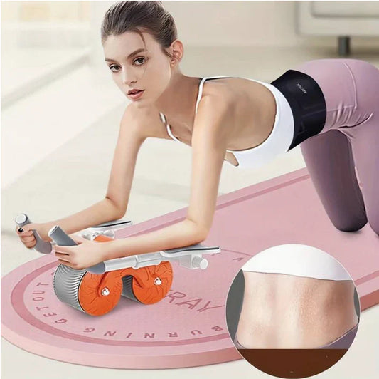 "CoreMaster buikspiertrainer, fitnessapparaat met brede wielen, ergonomische antisliphendels voor totale lichaamstransformati