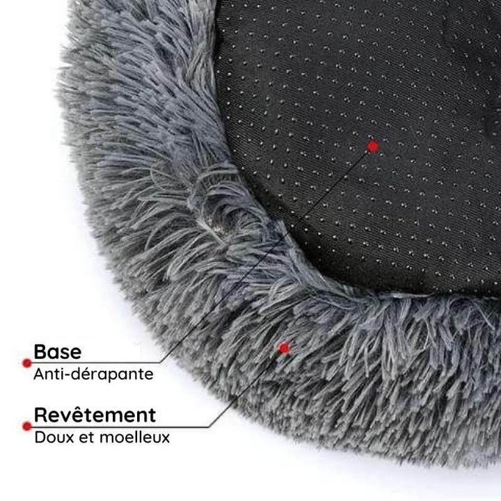 Kleurrijk anti-stress hondenkussen in diverse maten; een zachte en comfortabele hondenmand voor elk huisdier.