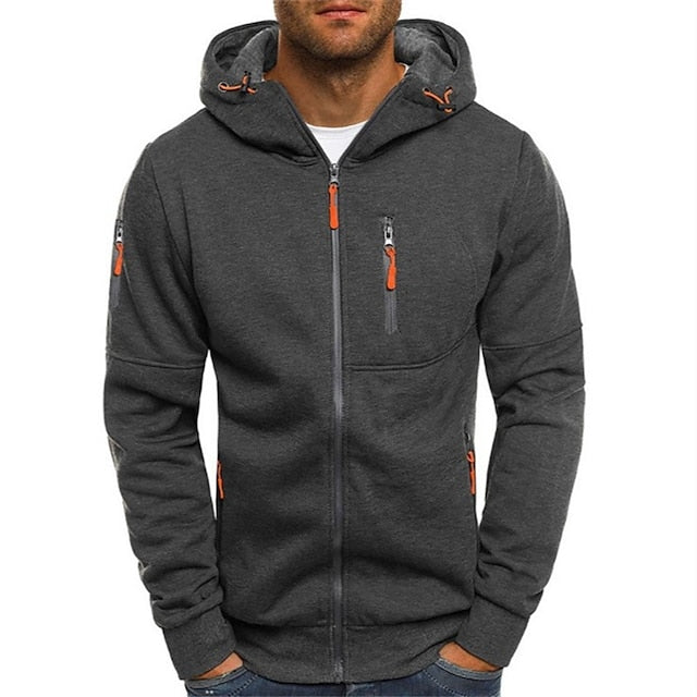 Duurzame heren sweatshirt, tijdloze stijl en comfort van polyester-katoen, geschikt voor alle seizoenen.