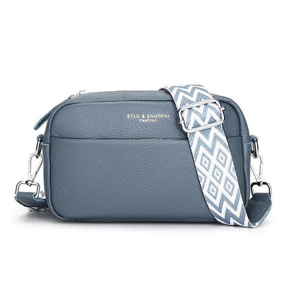 Crossbody handtas met geometrische schouderband, chic en minimalistisch voor dames, compact en praktisch ontwerp.