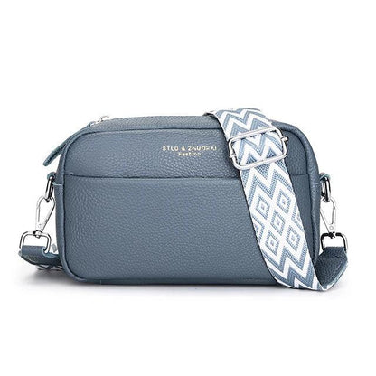 Crossbody handtas met geometrische schouderband, chic en minimalistisch voor dames, compact en praktisch ontwerp.