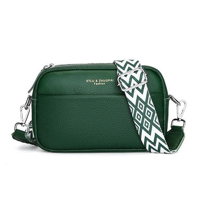 Crossbody handtas met geometrische schouderband, chic en minimalistisch voor dames, compact en praktisch ontwerp.