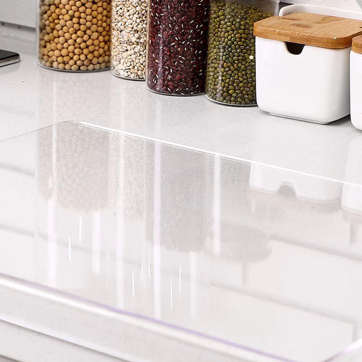 Populaire antislip acryl snijplank GlassEdge, een essentiële transparante keukenhulp voor modern koken.