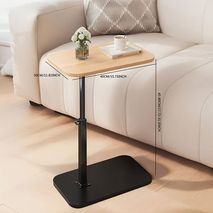 Stijlvolle moderne bijzettafel, flexibel in hoogte verstelbaar, passend bij elk interieur.