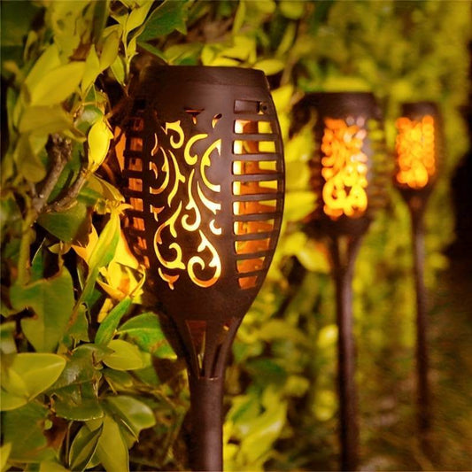 2x Zonne-Tuinlantaarns - Sfeervolle Buitenverlichting