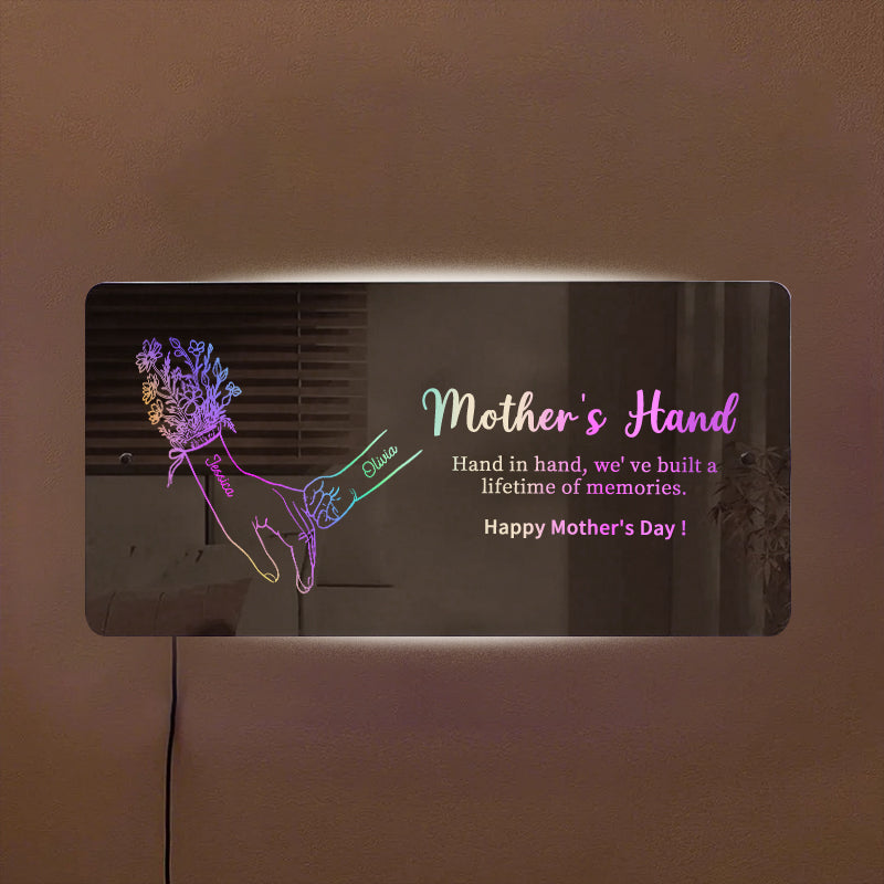 Gepersonaliseerd nachtlampje met LED verlichting, ideaal Moederdag cadeau voor een unieke sfeerverlichting.