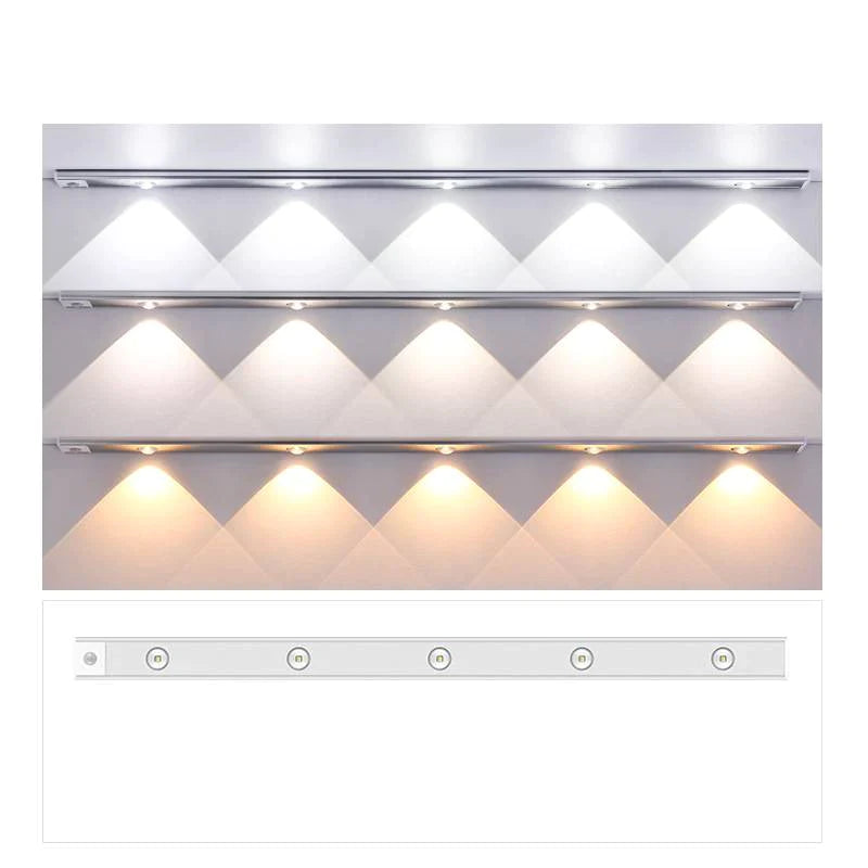 Detail van de bewegingssensor op de slimme draadloze LED wandlamp, voor automatische en handige verlichting.