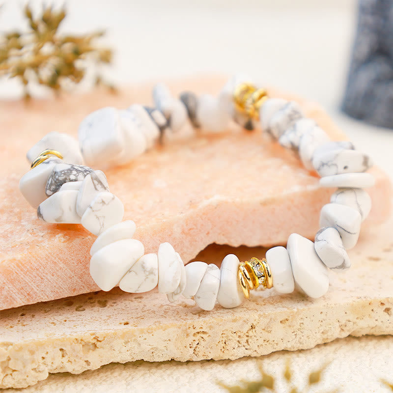 Dames natuursteen kralen armband Celine, stijlvol sieraad voor vrouwen.