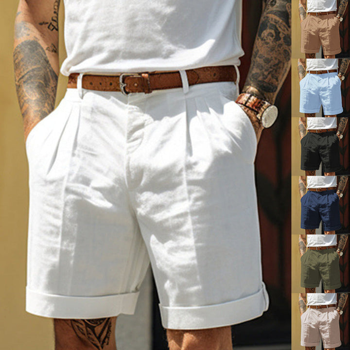 Heren casual shorts CJ26 met zijzakken, comfortabel voor zomerse dagen en vrije tijd.
