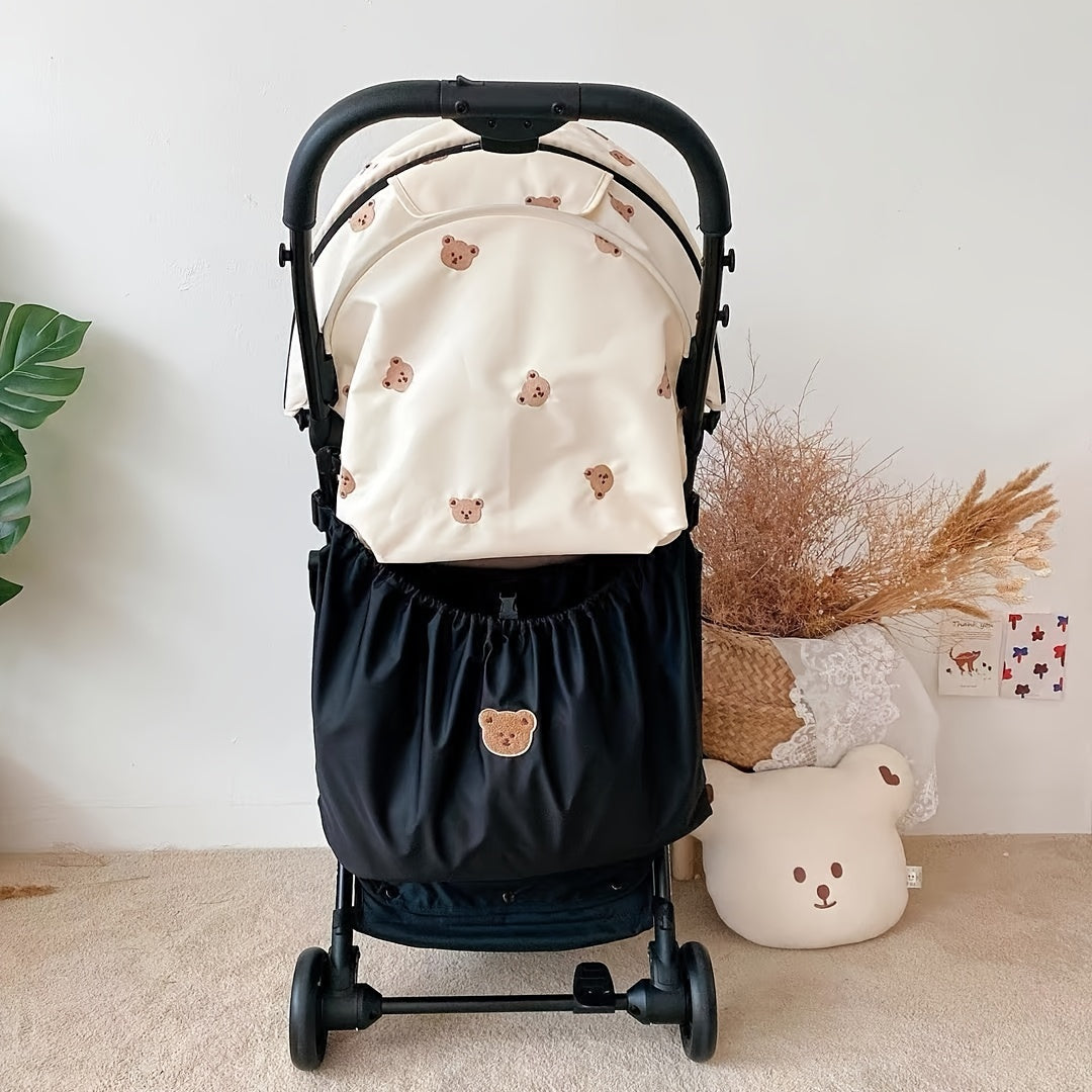 Handige kinderwagen organizer/luiertas met meerdere vakken, ideaal voor ouders onderweg en reisbenodigdheden.