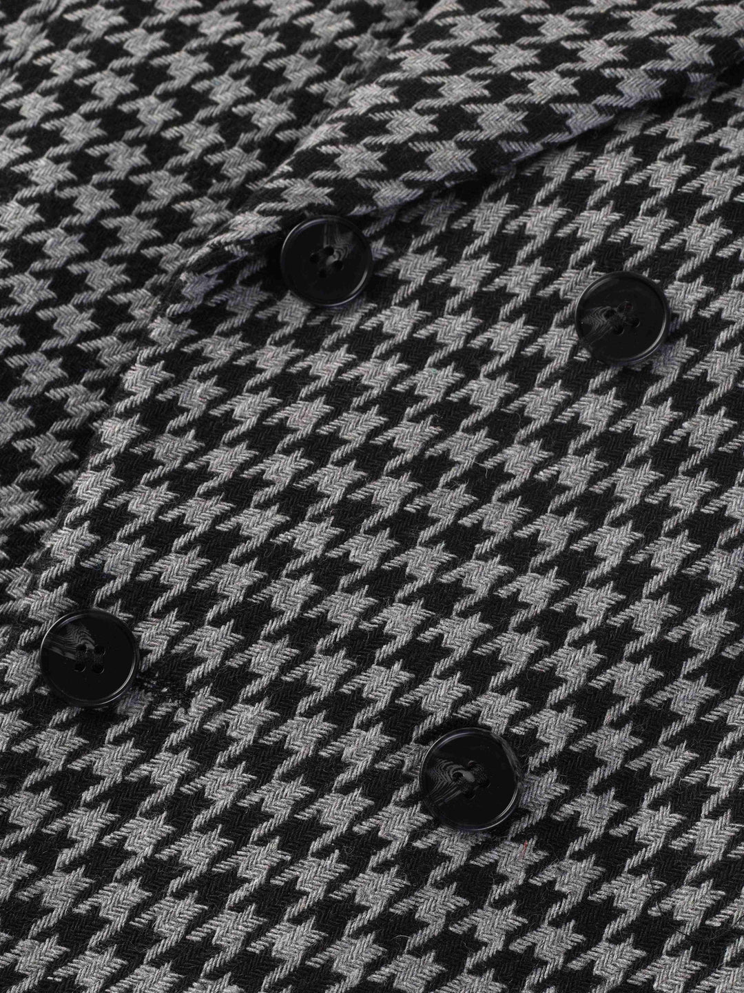 Achteraanzicht van geruite heren blazer Oliver, toont slanke pasvorm en elegant ontwerp, modern heren jasje.