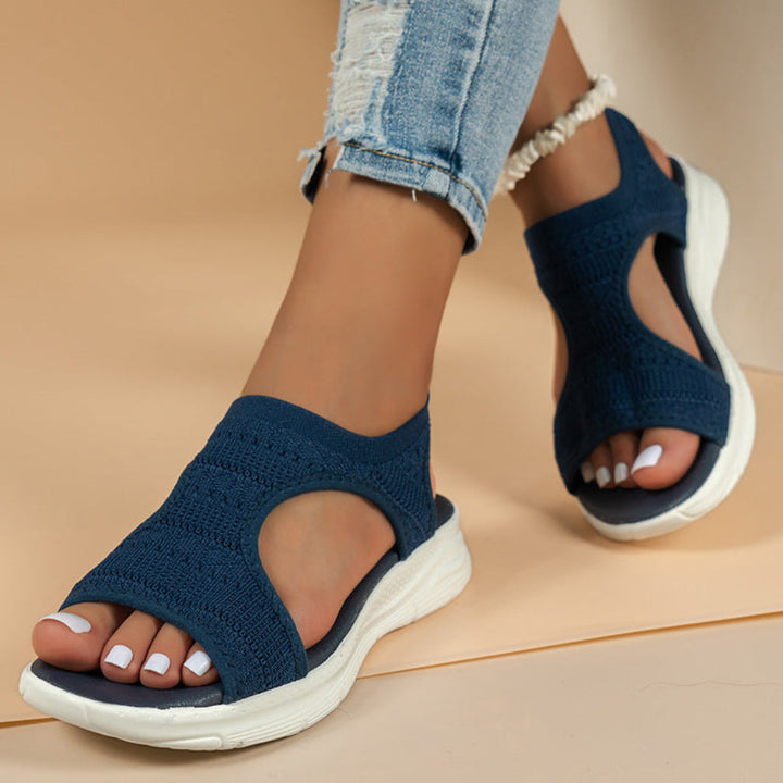 Elegante dames Roman sandalen met open neus. Veelzijdige zomerschoenen die passen bij elke casual outfit.
