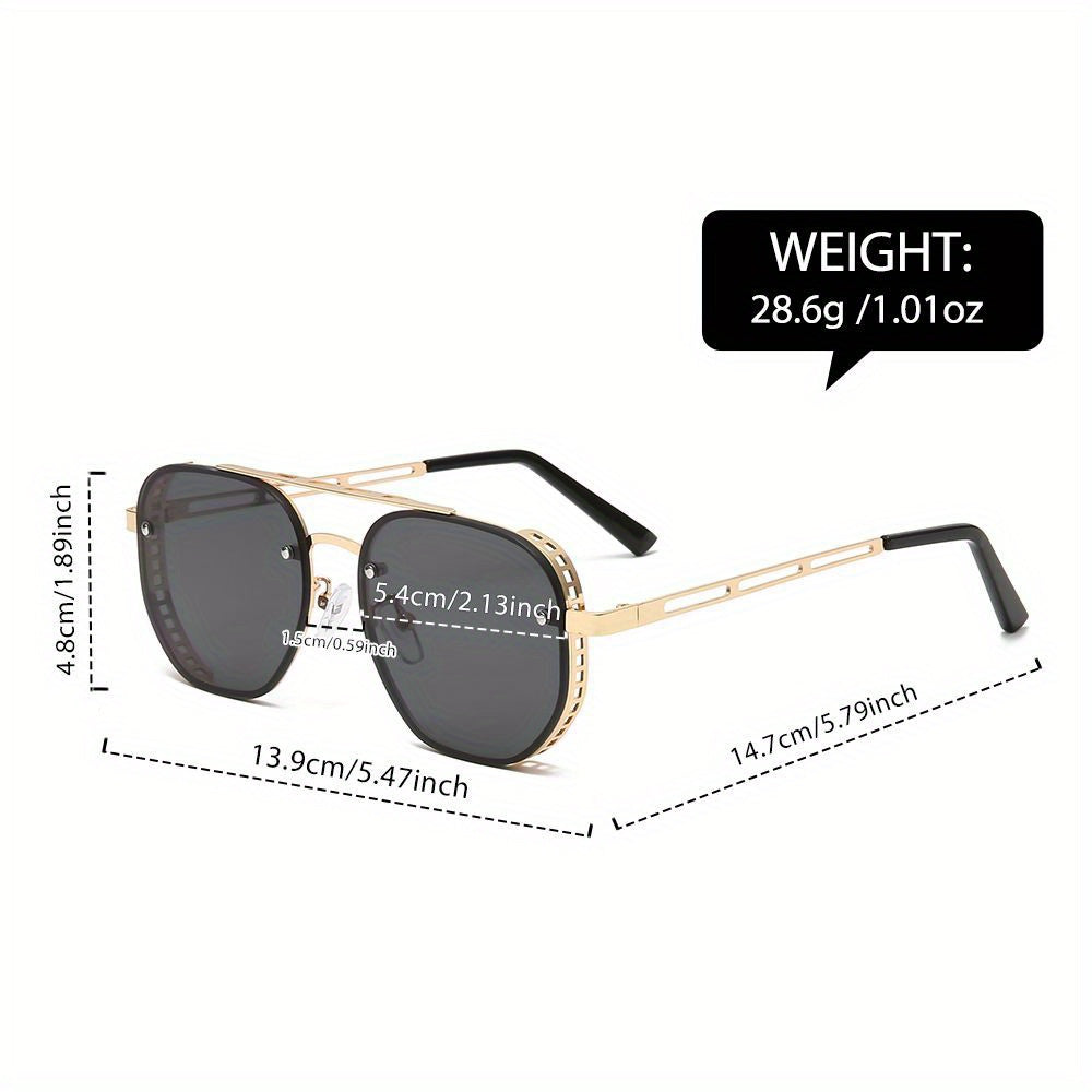 Stijlvolle LunaShade unisex zonnebril met tijdloos design, perfect modeaccessoire voor elke look.