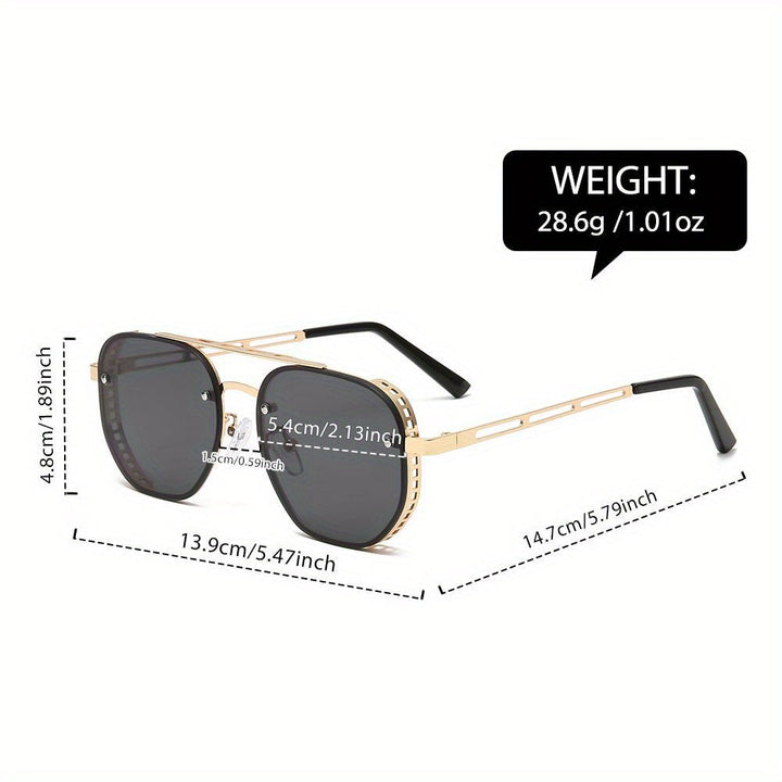 Stijlvolle LunaShade unisex zonnebril met tijdloos design, perfect modeaccessoire voor elke look.