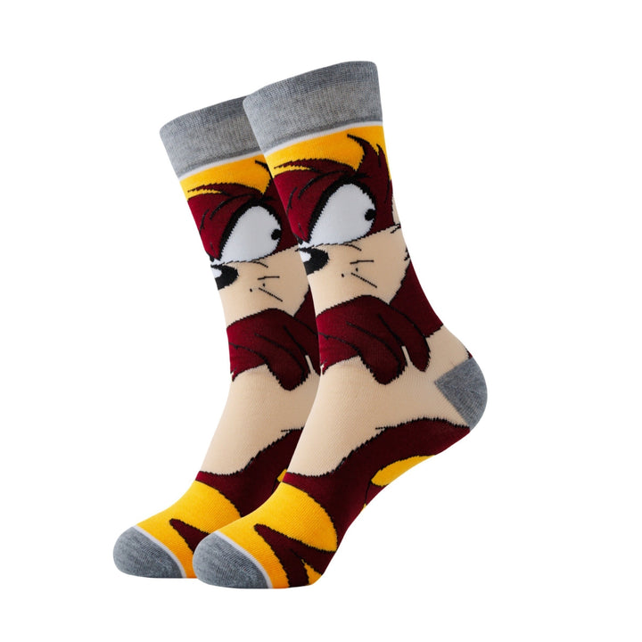 Stijlvolle unisex cartoon sokken set, voegt een speelse touch toe aan elke casual outfit.