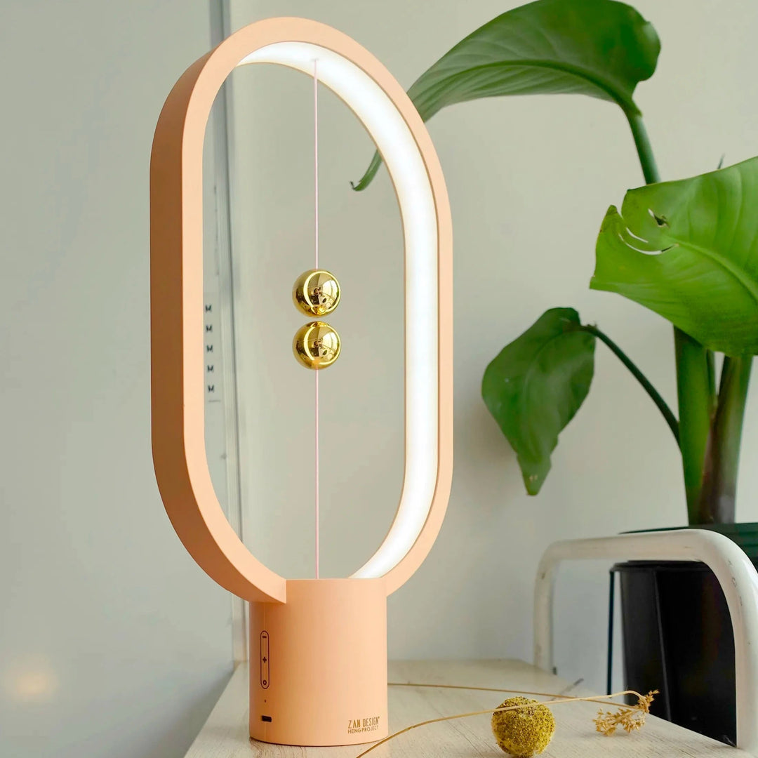 Minimalistische LumiGlow tafellamp. Magnetische LED verlichting, ideaal als slaapkamer- of leeslamp.