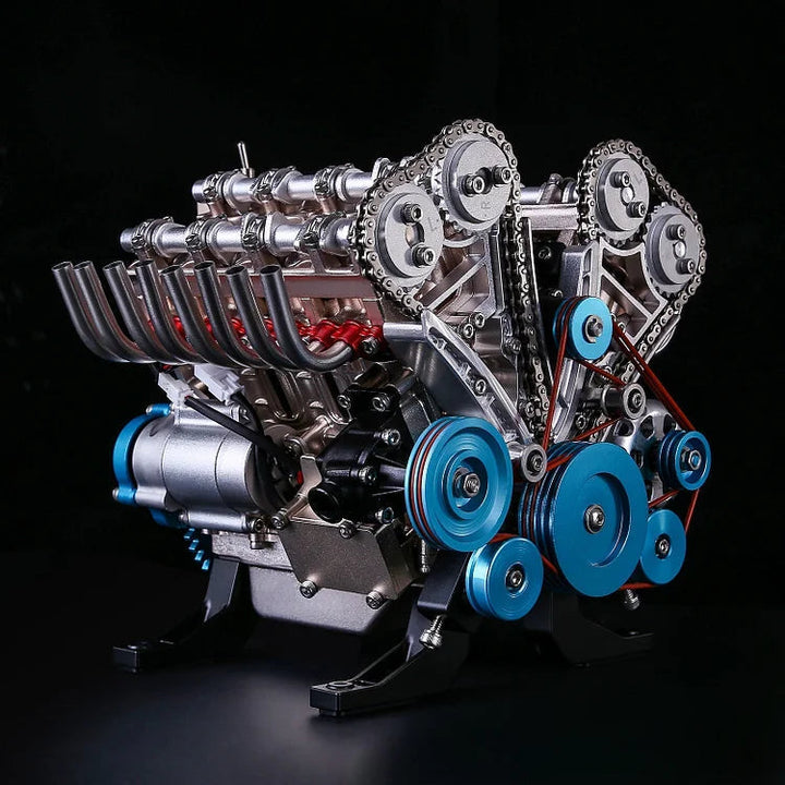 Stoer V8 motorblok ornament voor op bureau of plank, een uniek decoratief stuk voor de auto verzamelaar. TorqueV8.