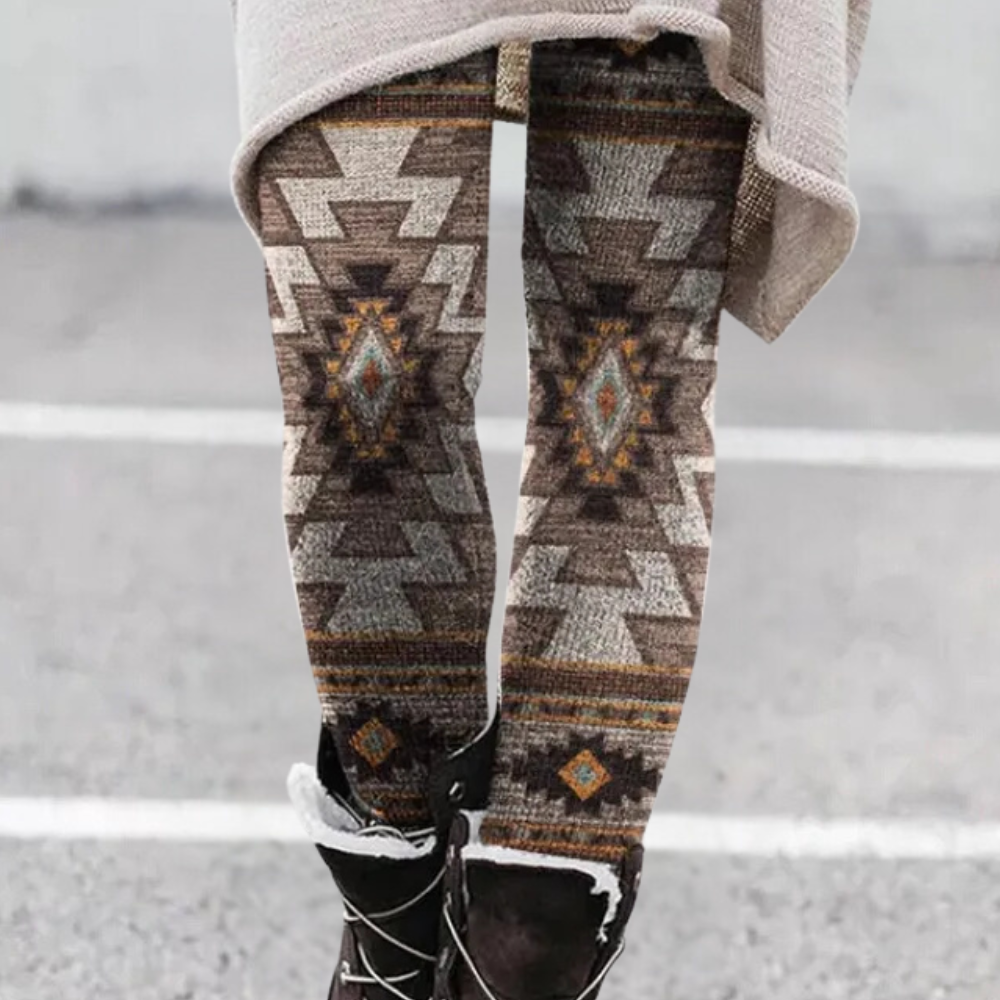 Trendy Kelsey dameslegging, rekbaar en met hoge taille, essentieel voor moderne, comfortabele outfits.