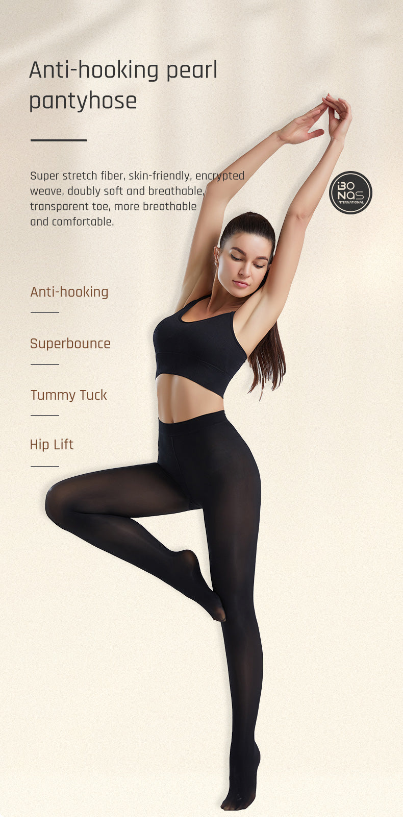 Elegante zwarte damespanty met shaping effect, corrigeert buik en benen discreet. Comfortabel en duurzaam ondergoed.