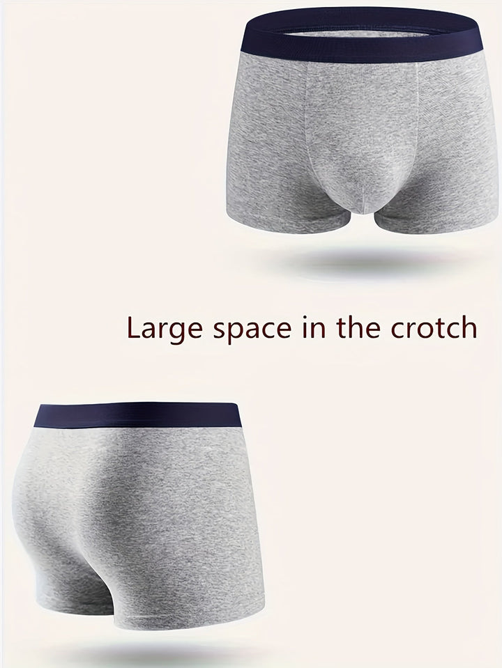 Voordelige 4-pack heren boxershorts, ademend en flexibel ondergoed voor langdurig comfort.