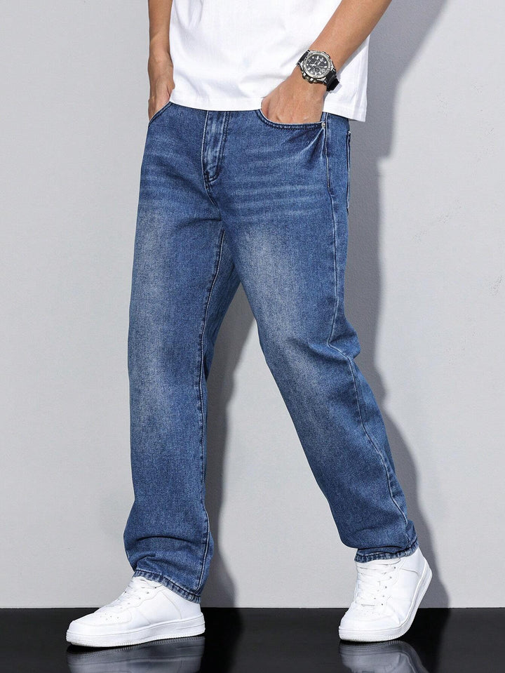 Daan heren jeans, rechte pijpen, comfortabel denim voor een veelzijdige casual garderobe.