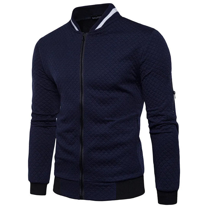 Comfortabel gewatteerd herenvest met ritssluiting, een warm en stijlvol jack voor casual herfst- en winterdagen.
