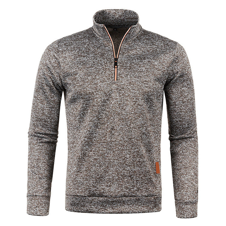 Elegantere heren trui met rits voor smart casual look. Lange mouwen en comfortabel voor alle gelegenheden.