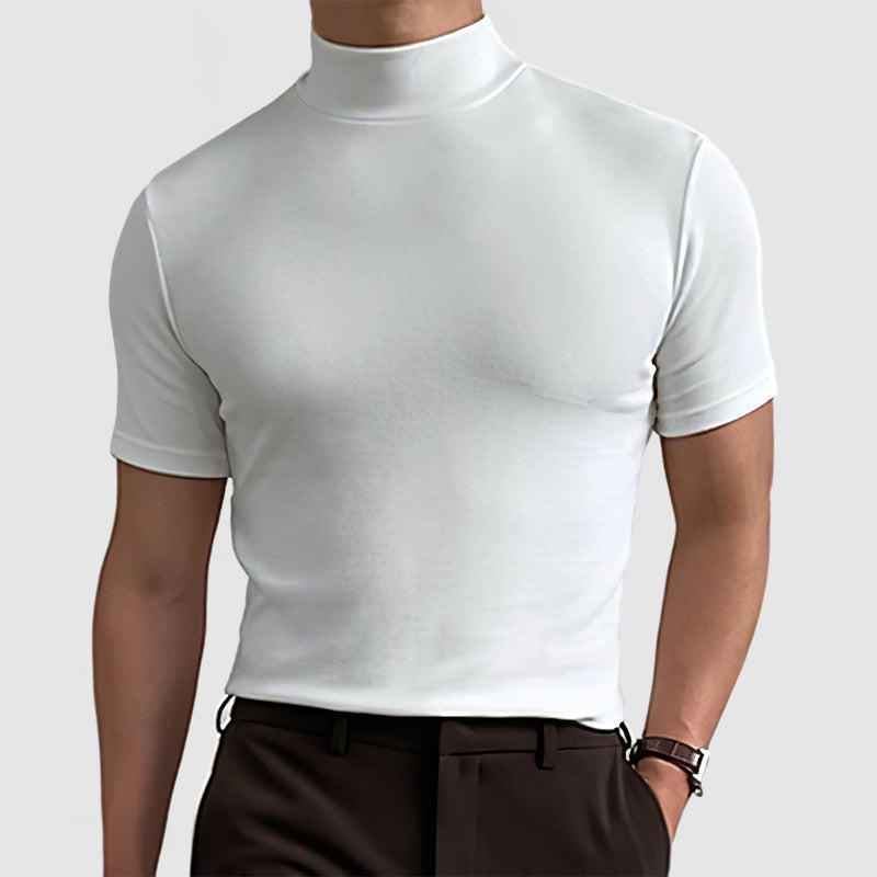 Stijlvol wit heren T-shirt, tijdloos design met ultiem comfort, perfect voor een flexibele herengarderobe.