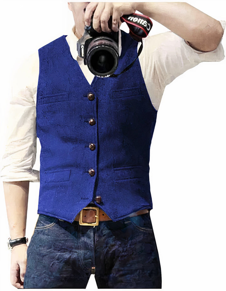 Modern heren gilet, een essentieel kledingstuk voor een stijlvolle look. Perfecte pasvorm, modieuze herenkleding.