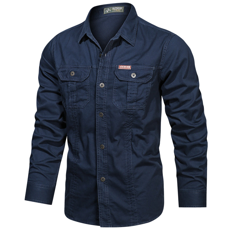 Comfortabel herenoverhemd in diverse kleuren met borstzakken, perfect voor een moderne herenoutfit.