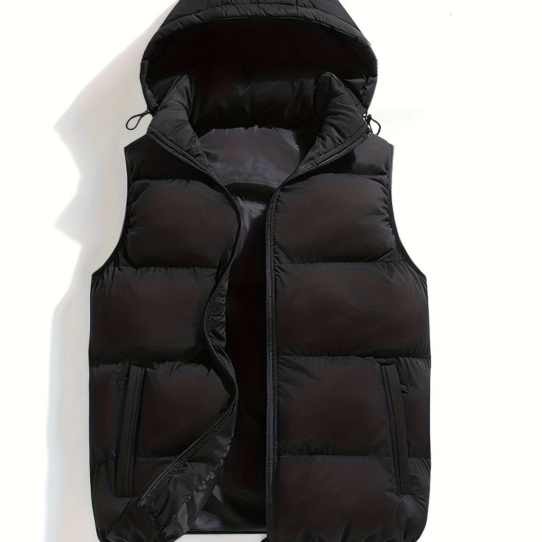 Stijlvol heren Daan gewatteerd vest, casual en mouwloos. Ideaal voor lente wandelingen of herfst avonden.
