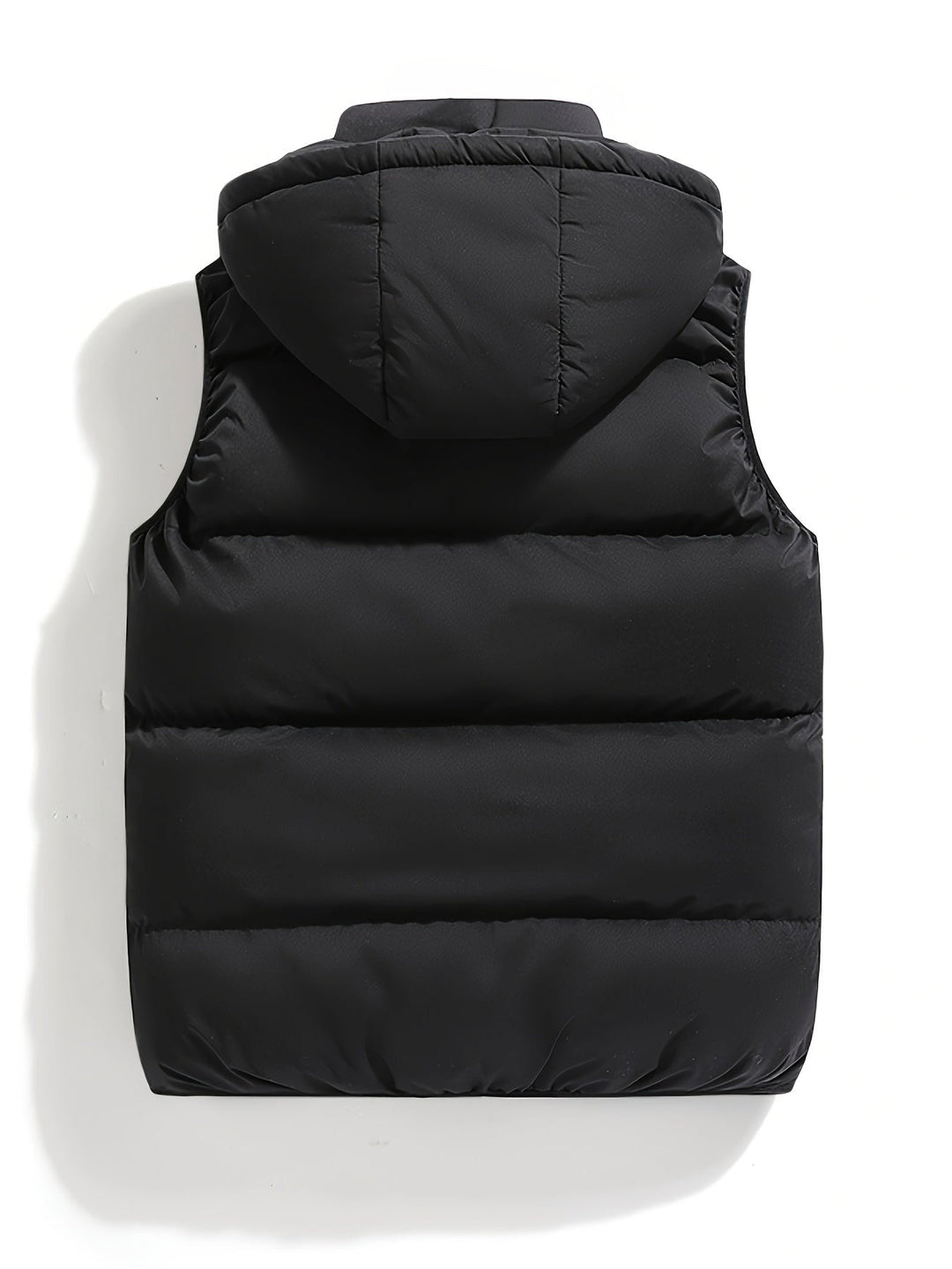 Heren Daan zip-front gewatteerd vest, mouwloos en warm. Stijlvolle bovenkleding voor overgangsseizoenen.